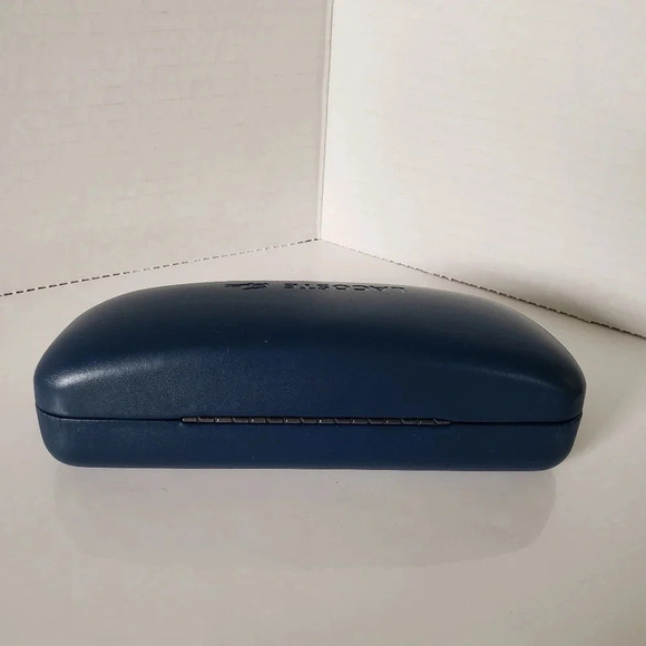 Lacoste Navy Blue Logo Engraved Hard Clamshell Eyeglasses  Case. - Picture 3 of 6